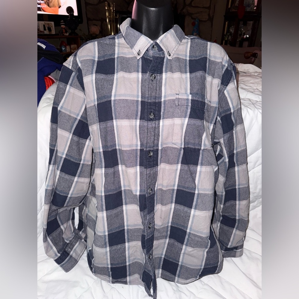 L. L. Bean Scotch Plaid Flannel Shirt
